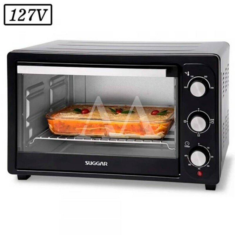 FORNO ELETRICO SUGGAR 42L 127V PRETO FORNO ELETRICO SUGGAR 42L 127V PRETO