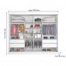 ROUPEIRO 2P. CORRER 4G EUROPA VERONA PLUS C/ESP BRANCO ACETINADO ROUPEIRO 2P. CORRER 4G EUROPA VERONA PLUS C/ESP BRANCO ACETINADO