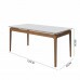 MESA IMCAL WIND 1.2 C/ VIDRO RETANGULAR OFF WHITE / NATURE MESA IMCAL WIND 1.2 C/ VIDRO RETANGULAR OFF WHITE / NATURE