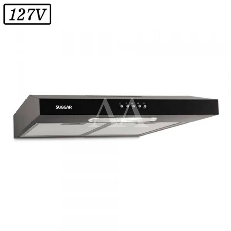 DEPURADOR AR SUGGAR SLIM 60CM 3 VEL 127V PRETO DEPURADOR AR SUGGAR SLIM 60CM 3 VEL 127V PRETO