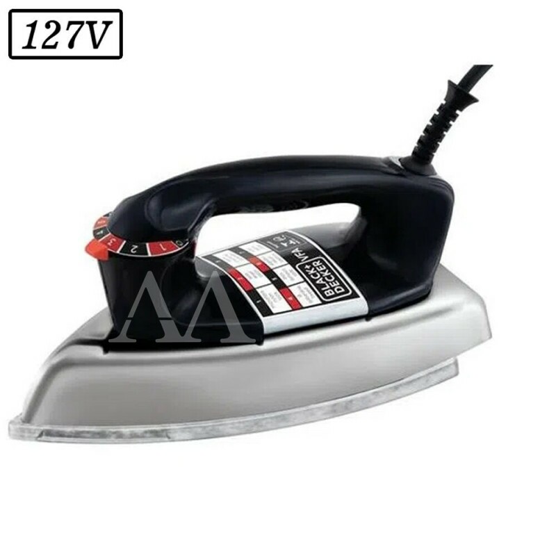 FERRO DE PASSAR BLACK DECKER VFA SEC 1110 127V PRETO FERRO DE PASSAR BLACK DECKER VFA SEC 1110 127V PRETO