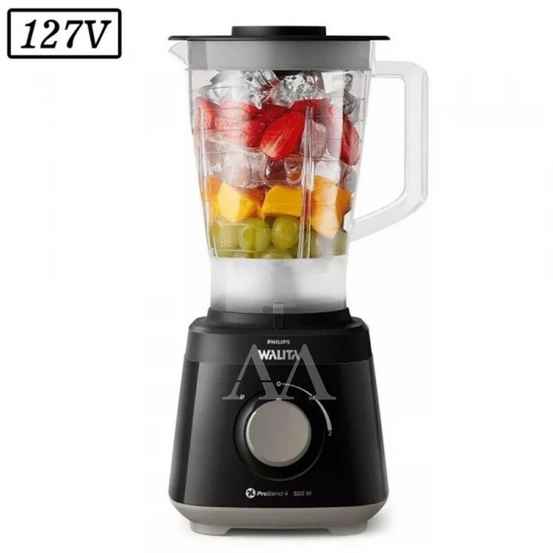 LIQUIDIFICADOR PHILIPS WALITA DAILY 550W 2 VEL 127V PRETO LIQUIDIFICADOR PHILIPS WALITA DAILY 550W 2 VEL 127V PRETO