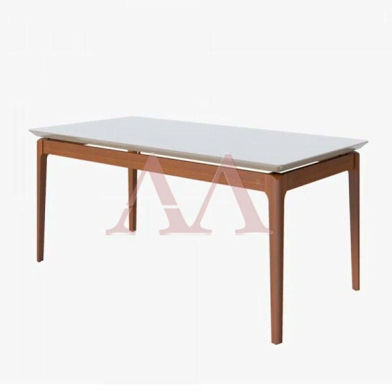 MESA IMCAL WIND 1.8 C/ VIDRO RETANGULAR OFF WHITE / NATURE MESA IMCAL WIND 1.8 C/ VIDRO RETANGULAR OFF WHITE / NATURE