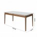 MESA IMCAL WIND 1.8 C/ VIDRO RETANGULAR OFF WHITE / NATURE MESA IMCAL WIND 1.8 C/ VIDRO RETANGULAR OFF WHITE / NATURE
