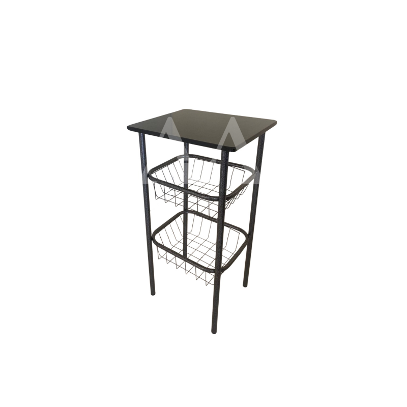FRUTEIRA PAONANDA INDIANO 2 CESTAS PRETO / PRATA FRUTEIRA PAONANDA INDIANO 2 CESTAS PRETO / PRATA