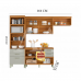 COZINHA NESHER PRINCESA FREIJO / OFF WHITE COZINHA NESHER PRINCESA FREIJO / OFF WHITE