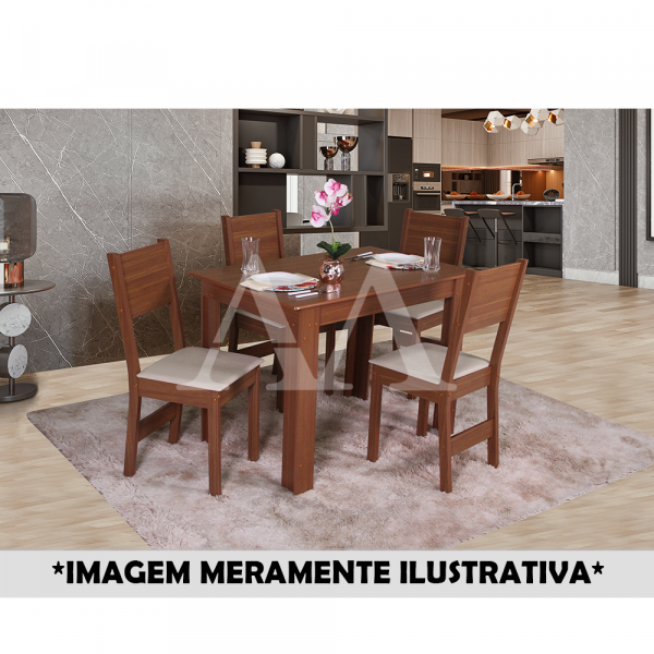 CJ MESA 4C SAO CARLOS MILENA RETANGULAR 108X68 NATURALLE CJ MESA 4C SAO CARLOS MILENA RETANGULAR 108X68 NATURALLE