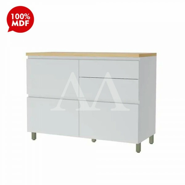 BALCAO NESHER 1P 4G RAINHA 120CM BRANCO/NATURE 500692 BALCAO NESHER 1P 4G RAINHA 120CM BRANCO/NATURE 500692