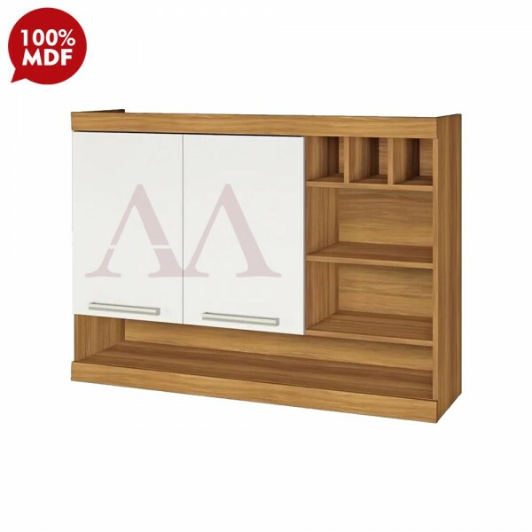 ARMARIO NESHER 2P ABRIR C/ ADEGA BURGUESA PREMIUM 120CM FREIJO / BRANCO 500546 ARMARIO NESHER 2P ABRIR C/ ADEGA BURGUESA PREMIUM 120CM FREIJO / BRANCO 500546
