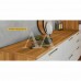 BALCAO NESHER 2P 3G BURGUESA PREMIUM 120CM FREIJO/BRANCO 500548