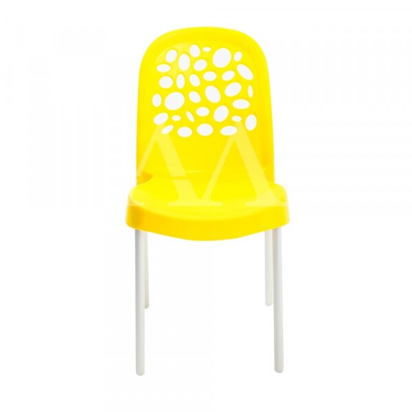 CADEIRA FORTE PLASTICO DELUXE REDONDA AMARELA CADEIRA FORTE PLASTICO DELUXE REDONDA AMARELA