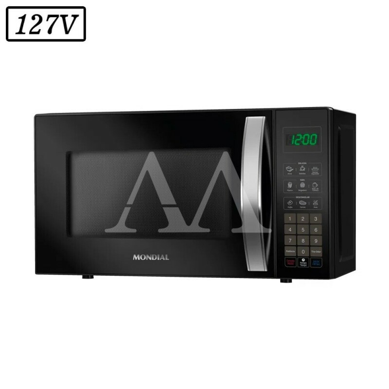 FORNO MICROONDAS MONDIAL MO0121B 21L 127V PRETO FORNO MICROONDAS MONDIAL MO0121B 21L 127V PRETO
