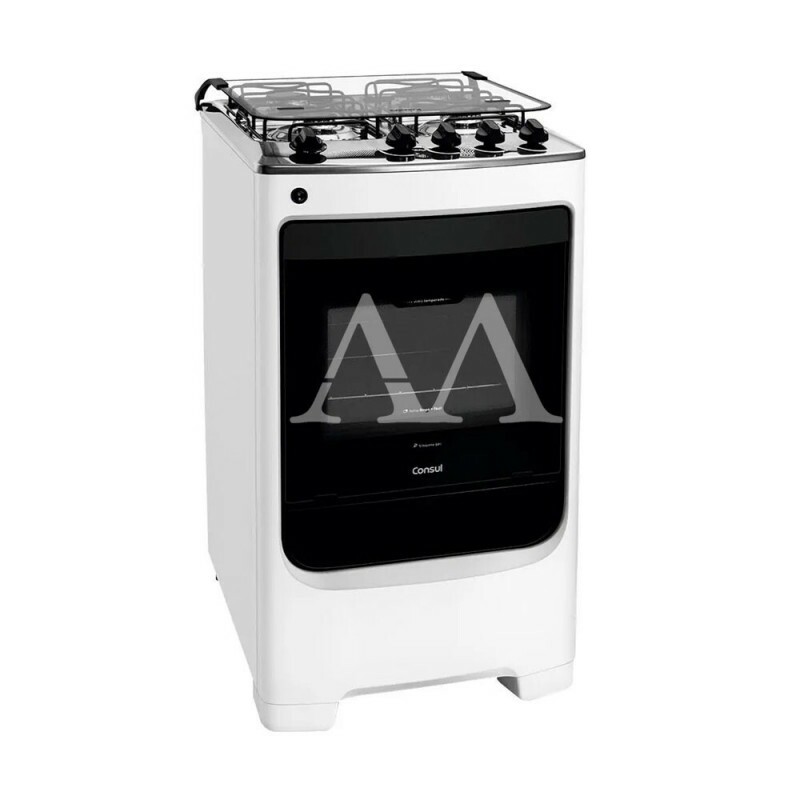 FOGAO 4B CONSUL CFO4NA MESA INOX BRANCO FOGAO 4B CONSUL CFO4NA MESA INOX BRANCO