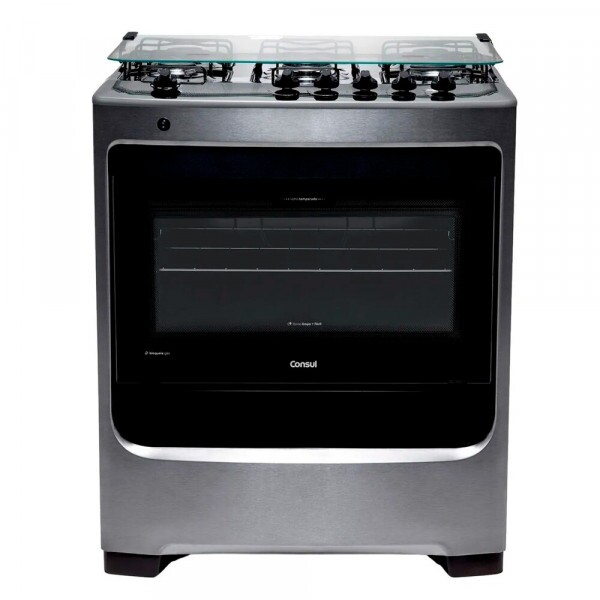 FOGAO 5B CONSUL CFS5NA MESA INOX INOX FOGAO 5B CONSUL CFS5NA MESA INOX INOX