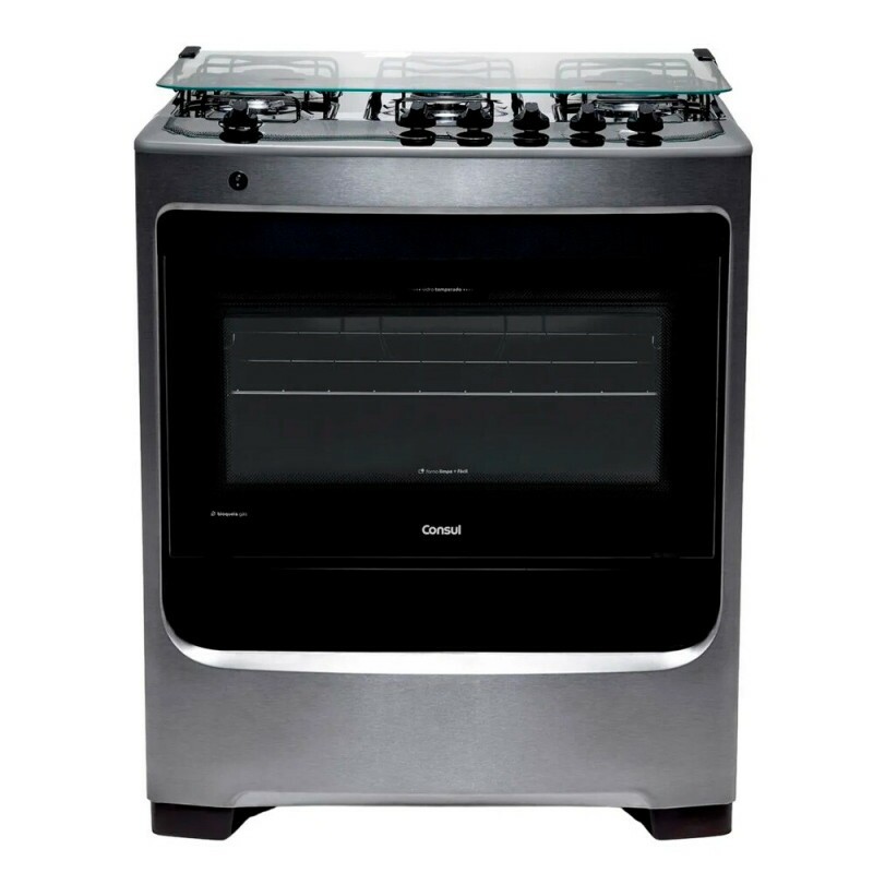 FOGAO  5B CONSUL CFS5NA MESA INOX INOX
