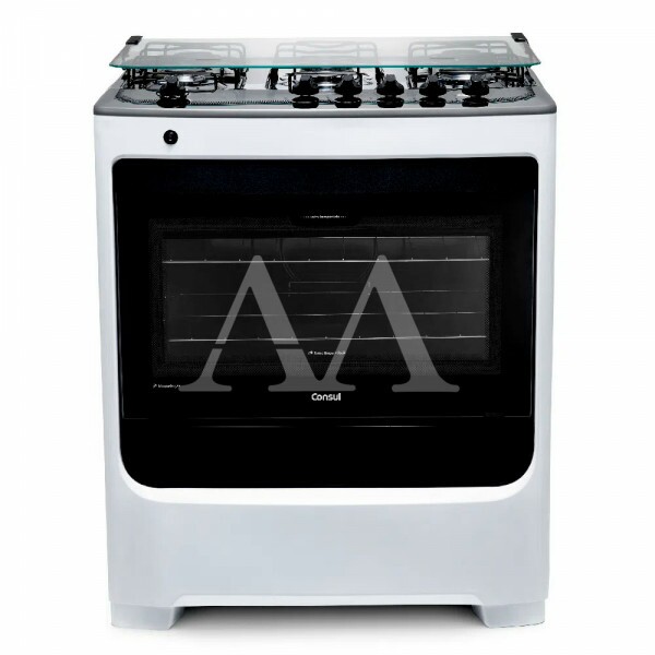 FOGAO 5B CONSUL CFS5NA MESA INOX BRANCO FOGAO 5B CONSUL CFS5NA MESA INOX BRANCO