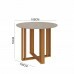 CJ MESA 4C CIMOL FLORA REDONDA C/VIDRO 109X109 NATURE / OFF WHITE / GENGIBRE CJ MESA 4C CIMOL FLORA REDONDA C/VIDRO 109X109 NATURE / OFF WHITE / GENGIBRE