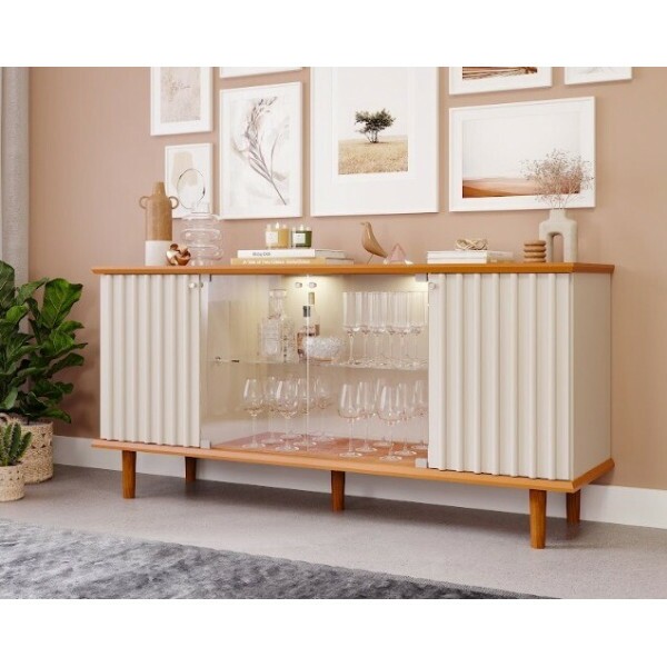 BUFFET CIMOL JANICE CINAMOMO/OFF WHITE BUFFET CIMOL JANICE CINAMOMO/OFF WHITE