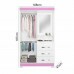 ROUPEIRO 2P. ABRIR 3G C/ ESPELHO NOTAVEL NT 5170 BRANCO NEW/ROSA FLEX ROUPEIRO 2P. ABRIR 3G C/ ESPELHO NOTAVEL NT 5170 BRANCO NEW/ROSA FLEX