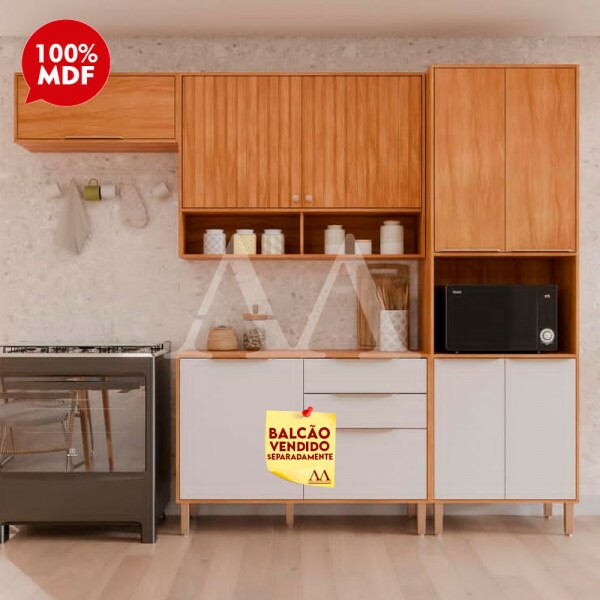 COZINHA MGM DIVINA CINAMOMO/OFF WHITE COZINHA MGM DIVINA CINAMOMO/OFF WHITE