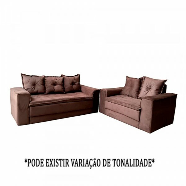 CJ ESTOFADO BOMFLEX 2/3 LUGARES HAITI CHOCOLATE VELUDO ASTECA 08 CJ ESTOFADO BOMFLEX 2/3 LUGARES HAITI CHOCOLATE VELUDO ASTECA 08