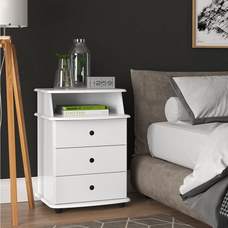 MESA DE CABECEIRA 3G EJ MUDO LUXO NEW BRANCO MESA DE CABECEIRA 3G EJ MUDO LUXO NEW BRANCO