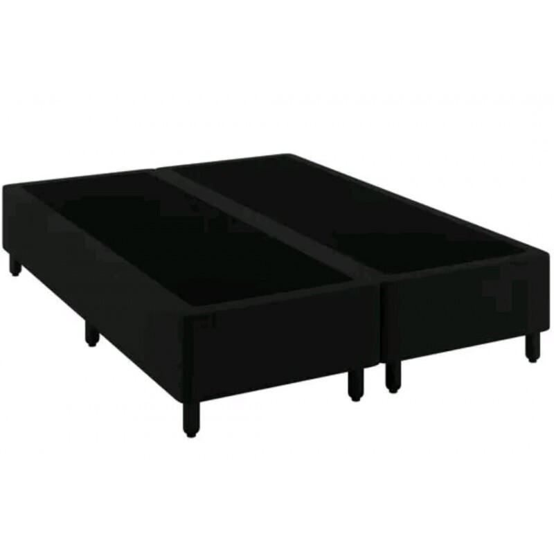 BASE BOX 138X188X27 BIPARTIDA MERON SOFT PRETO BASE BOX 138X188X27 BIPARTIDA MERON SOFT PRETO