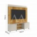 HOME LUKALIAM FLORENCA RIPADO 3D OFF WHITE PEROLIZADO/FREIJO HOME LUKALIAM FLORENCA RIPADO 3D OFF WHITE PEROLIZADO/FREIJO