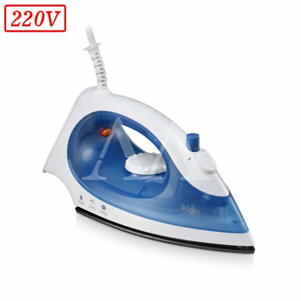 FERRO DE PASSAR ELGIN A VAPOR IRON PRESS 220V BRANCO/AZUL FERRO DE PASSAR ELGIN A VAPOR IRON PRESS 220V BRANCO/AZUL