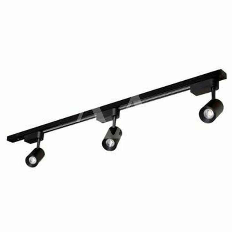 KIT LUMINARIA NITROLUX TRILHO PRETO 3X8W 3000K KIT LUMINARIA NITROLUX TRILHO PRETO 3X8W 3000K
