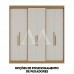 ROUPEIRO 6P. ABRIR 2G HERVAL PH1804 C/PES CARVALHO VERMONTT/OFF WHITE ROUPEIRO 6P. ABRIR 2G HERVAL PH1804 C/PES CARVALHO VERMONTT/OFF WHITE