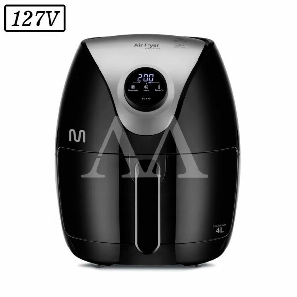 FRITADEIRA 4L MULTILASER AIR FRYER DIGITAL GO205 1500W 127V PRETA FRITADEIRA 4L MULTILASER AIR FRYER DIGITAL GO205 1500W 127V PRETA