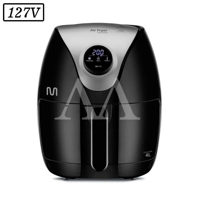 FRITADEIRA 4L MULTILASER AIR FRYER DIGITAL GO205 1500W 127V PRETA FRITADEIRA 4L MULTILASER AIR FRYER DIGITAL GO205 1500W 127V PRETA