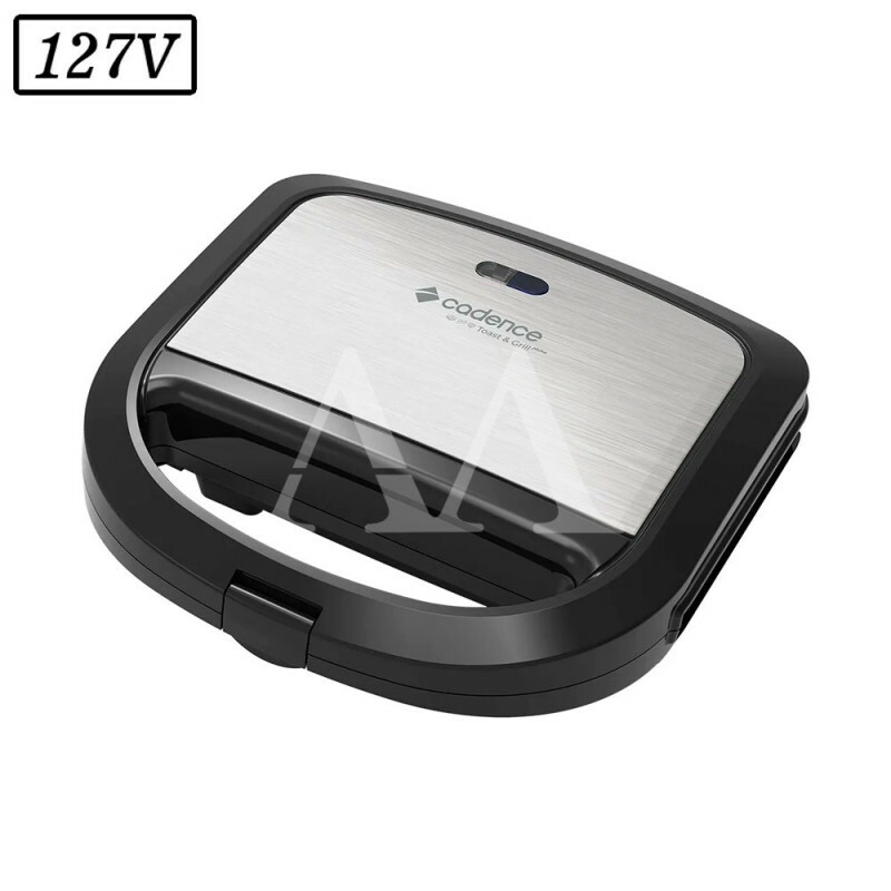 SANDUICHEIRA TOAST GRILL CADENCE SAN615 750W 127V INOX/PRETA SANDUICHEIRA TOAST GRILL CADENCE SAN615 750W 127V INOX/PRETA