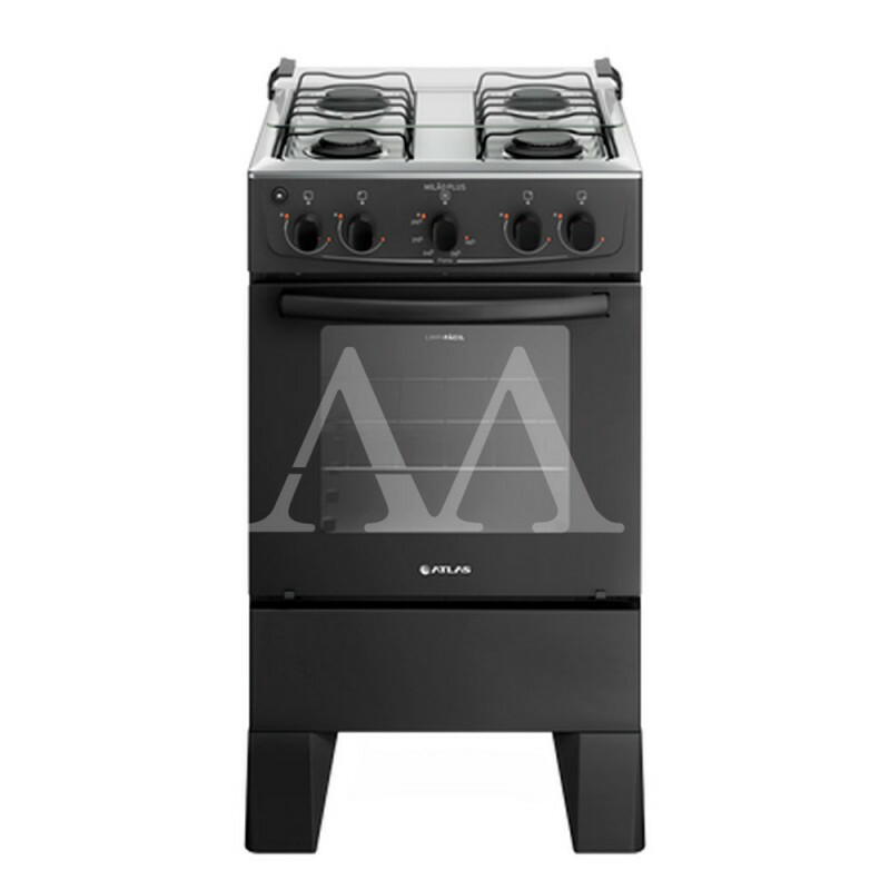 FOGAO 4B ATLAS MILAO PLUS PRETO FOGAO 4B ATLAS MILAO PLUS PRETO