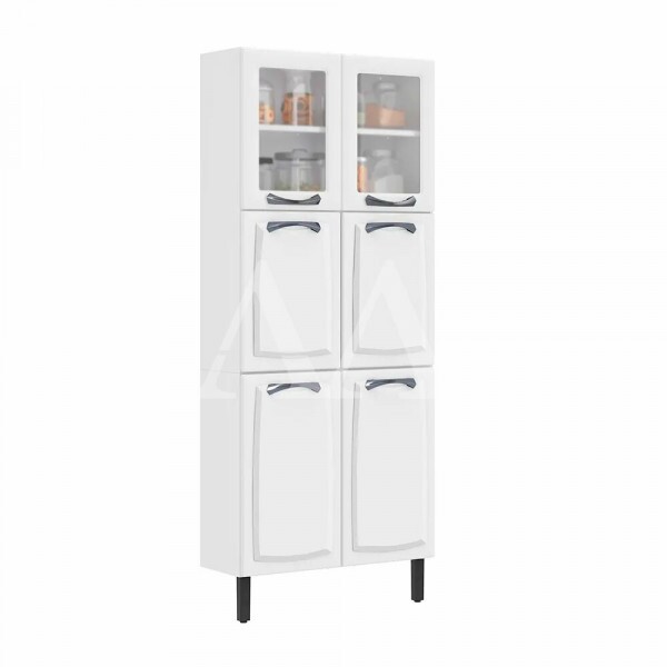 PANELEIRO ITATIAIA 6P. 2 C/ VIDRO NEW PREMIUM 80CM BRANCO 1882 PANELEIRO ITATIAIA 6P. 2 C/ VIDRO NEW PREMIUM 80CM BRANCO 1882