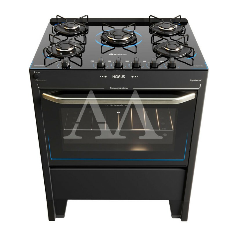 FOGAO 5B BRASLAR PISO HORUS TOP CONTROL AUTOMATICO BLACK FOGAO 5B BRASLAR PISO HORUS TOP CONTROL AUTOMATICO BLACK