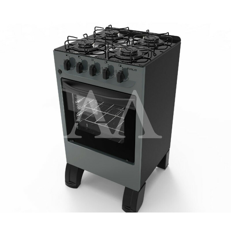 FOGAO 4B BRASLAR CARINA GLASS MESA VIDRO TITANIUM FOGAO 4B BRASLAR CARINA GLASS MESA VIDRO TITANIUM