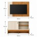 COMBO RACK PAINEL MOBLER 1.2 WOOD PEROLA METALIZADO/CANELA