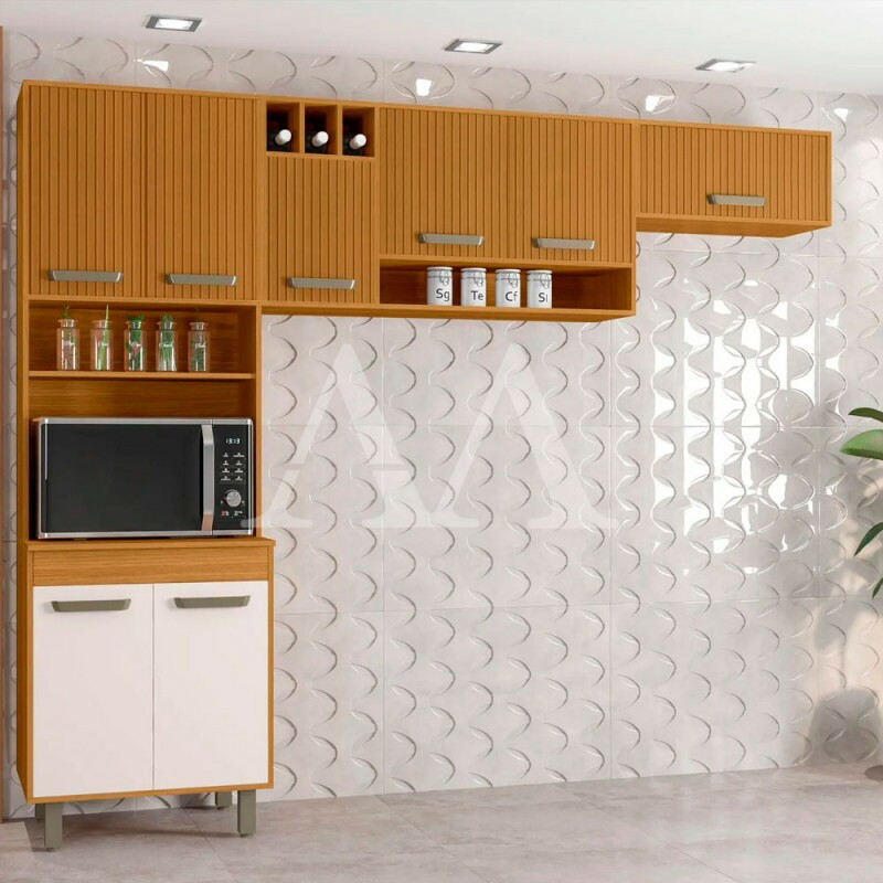 COZINHA POLIMAN COMPACTA MALTA FREIJO/OFF ACETINADO COZINHA POLIMAN COMPACTA MALTA FREIJO/OFF ACETINADO
