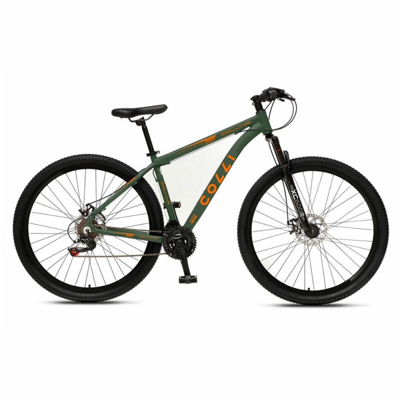 BICICLETA COLLI COLLINA ARO 29 C/MARCHA VERDE MILITAR C/LARANJA BICICLETA COLLI COLLINA ARO 29 C/MARCHA VERDE MILITAR C/LARANJA
