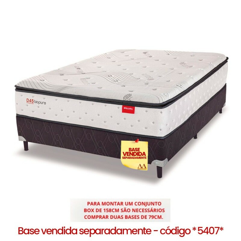 COLCHAO D45 158X198X30 RECONFLEX PREMIUM BIOPURE C/PILLOW
