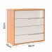 COMODA 4G ROBEL CONCEPT PUX CAVA FREIJO/OFF WHITE LISO COMODA 4G ROBEL CONCEPT PUX CAVA FREIJO/OFF WHITE LISO