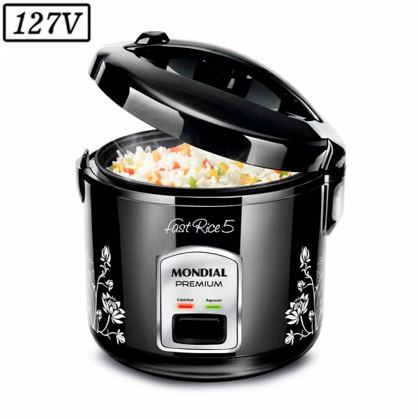 PANELA ELETRICA MONDIAL NPE-08-5X FAST RICE 5 PREMIUM 400W 127V PRETA PANELA ELETRICA MONDIAL NPE-08-5X FAST RICE 5 PREMIUM 400W 127V PRETA