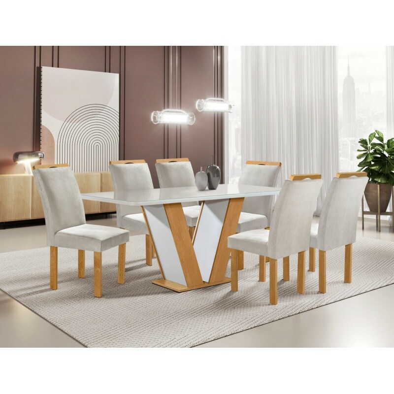 CJ MESA 6C CEL MOVEIS QATAR RETANGULAR 160X80 TAMPO LONDRES PLUS C/VIDRO CAD.LONDRES TEC 169 CINAMO/OFF CJ MESA 6C CEL MOVEIS QATAR RETANGULAR 160X80 TAMPO LONDRES PLUS C/VIDRO CAD.LONDRES TEC 169 CINAMO/OFF