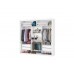 ROUPEIRO 3P. CORRER 4G CARIOCA CLARA SUPER GLASS C/ESP E C/PE BRANCO