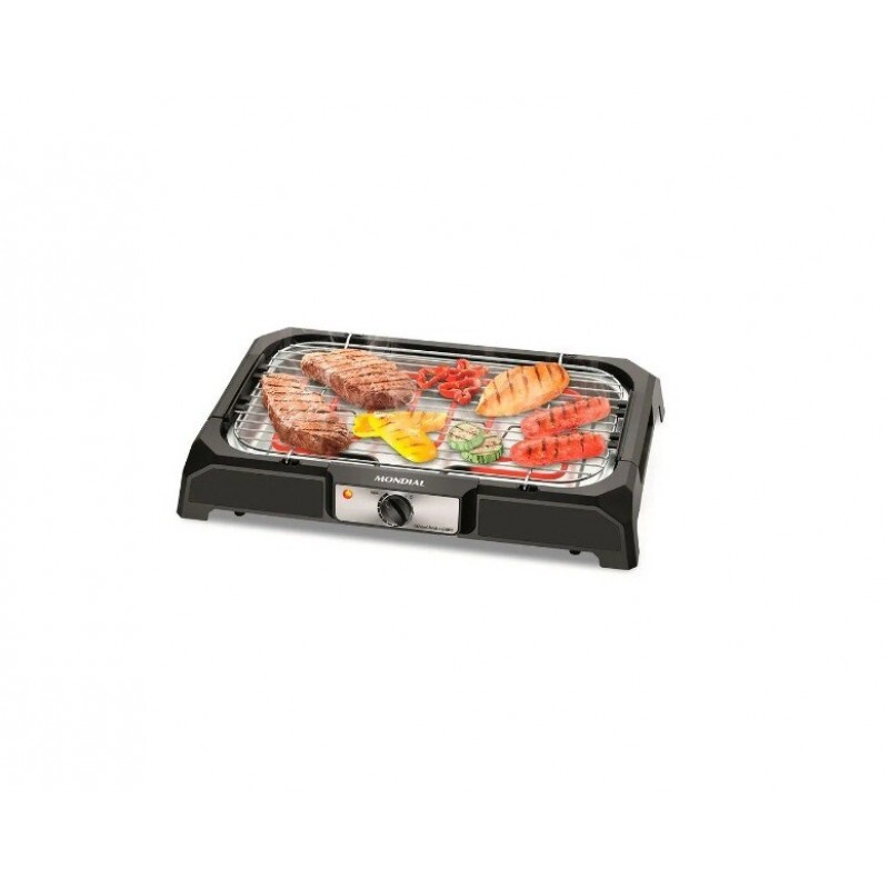 CHURRASQUEIRA ELETRICA MONDIAL CH-05 1800W 127V PRETA CHURRASQUEIRA ELETRICA MONDIAL CH-05 1800W 127V PRETA