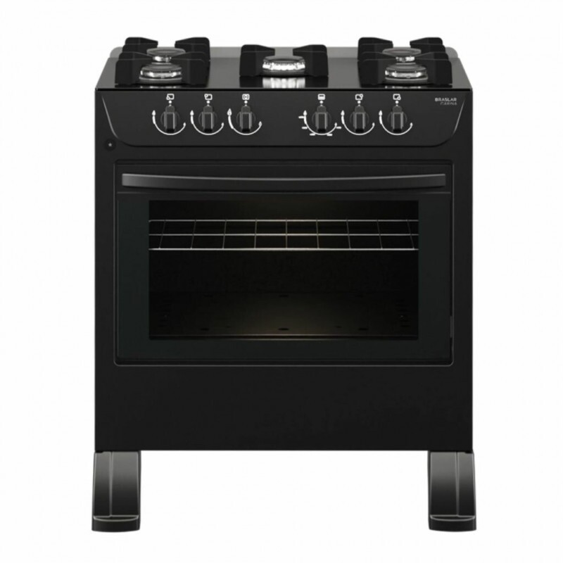 FOGAO 5B BRASLAR CARINA FRONT MESA VIDRO BLACK FOGAO 5B BRASLAR CARINA FRONT MESA VIDRO BLACK
