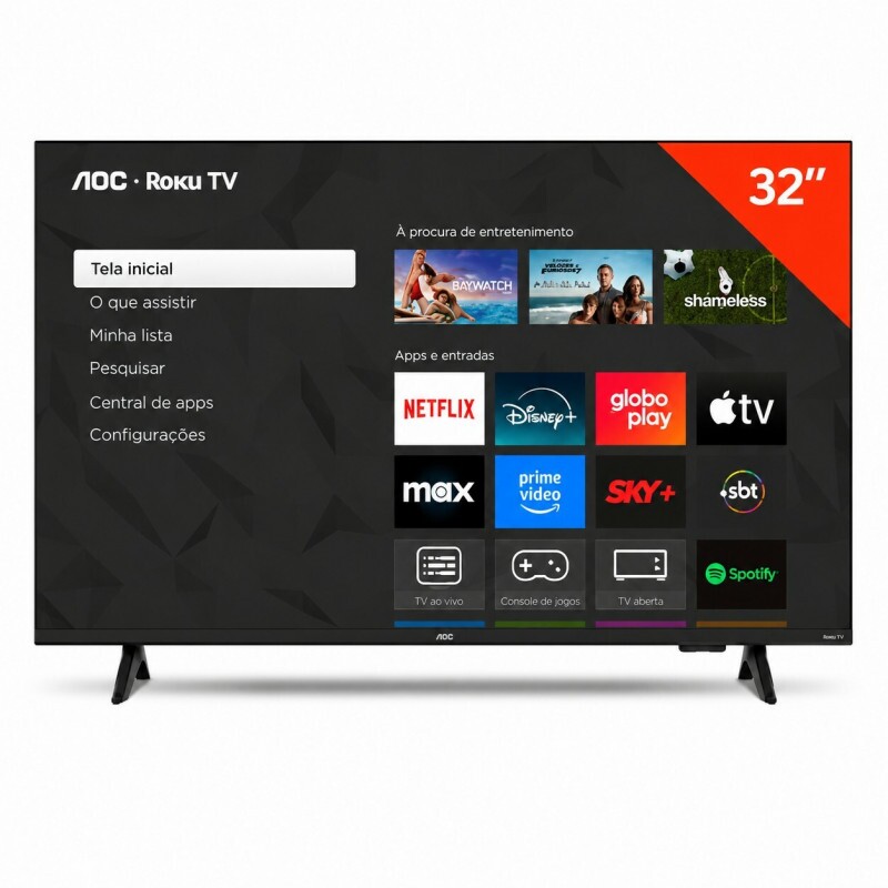 SMART TV AOC 32S5155/78G DLED 32" ROKU 3 HDMI 1 USB WIFI INTEGRADO SMART TV AOC 32S5155/78G DLED 32" ROKU 3 HDMI 1 USB WIFI INTEGRADO
